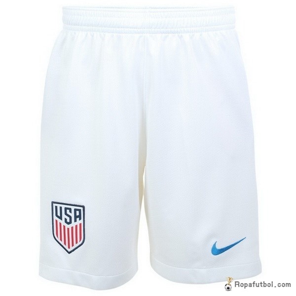 Pantalones Estados Unidos Replica Primera Ropa 2018 Blanco